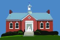 Clark Memorial Library logo.