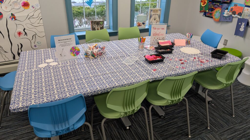 Picture of the Maker Studio space in the Children's Room.